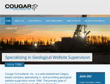 Tablet Screenshot of cougarconsultants.com